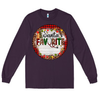 Plum custom name santas favorite nurse Long Sleeve Tee - AdoDesignShop