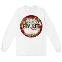 White custom name santas favorite nurse Long Sleeve Tee - AdoDesignShop
