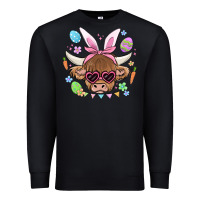 Black easter cow Premium Sweatshirt - MaliasSmallBusiness