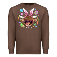 Chestnut easter cow Premium Sweatshirt - MaliasSmallBusiness