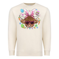 Sandshell easter cow Premium Sweatshirt - MaliasSmallBusiness