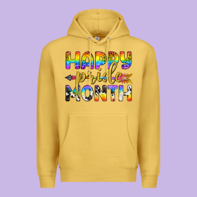 Western Happy Pride Month Lgbtq+ Premium Hoodie Designed By Bundleandbundleshop