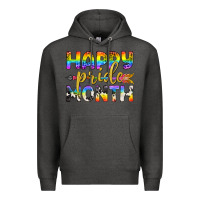 Charcoal Heather Western Happy Pride Month LGBTQ+ Premium Hoodie - BundleAndBundleShop