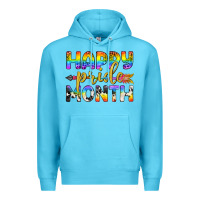 Ocean Blue Western Happy Pride Month LGBTQ+ Premium Hoodie - BundleAndBundleShop