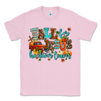 Bubblegum Pink fall for jesus he never leaves Classic Tee - AdoDesignShop