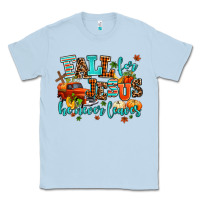 Dusty Blue fall for jesus he never leaves Classic Tee - AdoDesignShop