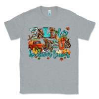 Heather Grey fall for jesus he never leaves Classic Tee - AdoDesignShop