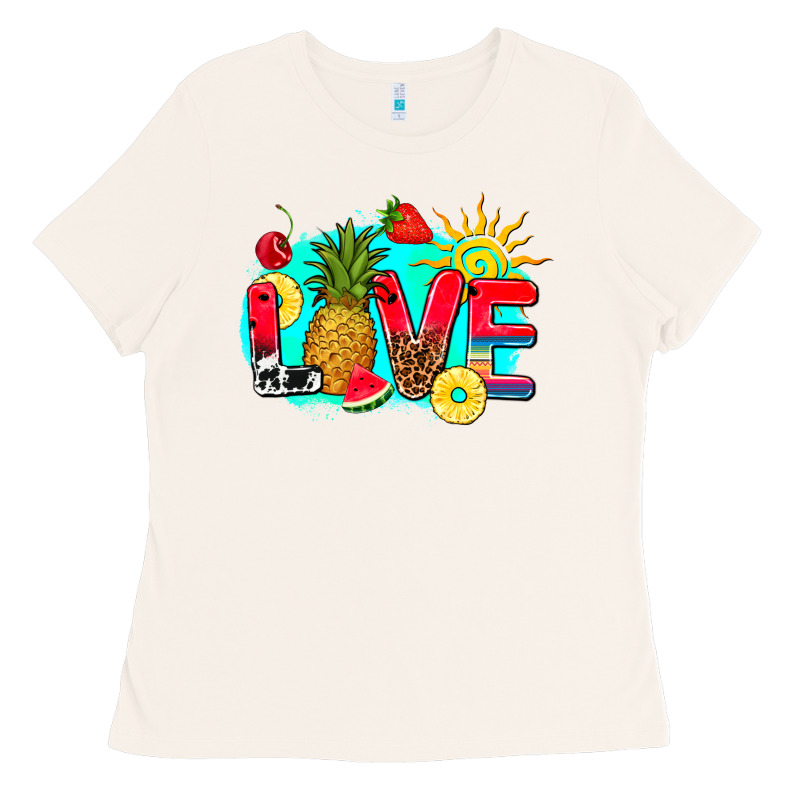 Love Summer Fruit And Sun Ladies Tee by AdoDesignShop | Teevron