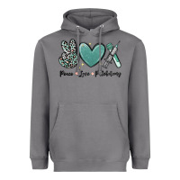Storm peace love phlebotomy Heavyweight Hoodie - MaliasSmallBusiness