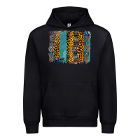 Black Aztec Leopard Glitter Brushstrokes Urban Hoodie - Bettercallsaul
