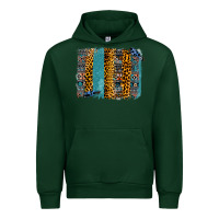 Forest Green Aztec Leopard Glitter Brushstrokes Urban Hoodie - Bettercallsaul