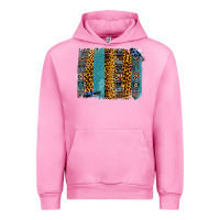 Fuchsia Pink Aztec Leopard Glitter Brushstrokes Urban Hoodie - Bettercallsaul
