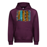Mauve Wine Aztec Leopard Glitter Brushstrokes Urban Hoodie - Bettercallsaul