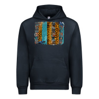 Navy Aztec Leopard Glitter Brushstrokes Urban Hoodie - Bettercallsaul