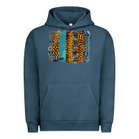 Pigment Midnight Navy Aztec Leopard Glitter Brushstrokes Urban Hoodie - Bettercallsaul