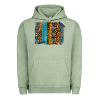 Pigment Oil Green Aztec Leopard Glitter Brushstrokes Urban Hoodie - Bettercallsaul