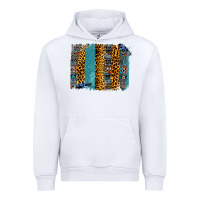 White Aztec Leopard Glitter Brushstrokes Urban Hoodie - Bettercallsaul