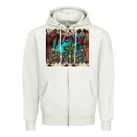 Oatmeal Heather merry christmas cross tumbler Zipper Hoodie - JahusDesignShop