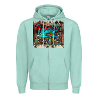 Seafoam merry christmas cross tumbler Zipper Hoodie - JahusDesignShop