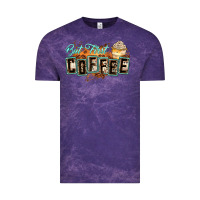 Cloud Purple but first coffee Vintage Tee - Zillion Design Studio