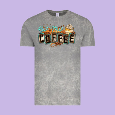 But First Coffee Vintage Tee Designed By Zillion Design Studio