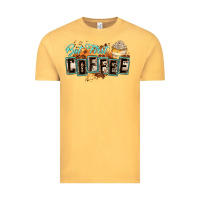 Vintage Mustard but first coffee Vintage Tee - Zillion Design Studio