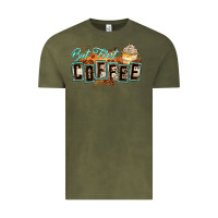 Vintage Olive but first coffee Vintage Tee - Zillion Design Studio