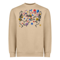 Mushroom fourth of july dancing skeleton Heavyweight Sweatshirt - texasbilliewilder