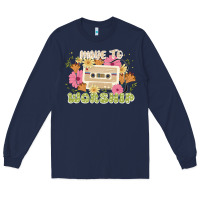 Navy made to worship Long Sleeve Tee - JahusDesignShop