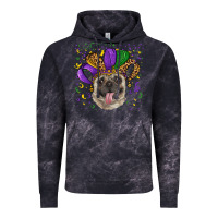 Cloud Black Mardi gras hat pug Vintage Hoodie - RanaPortraitStore