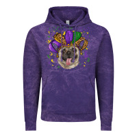 Cloud Purple Mardi gras hat pug Vintage Hoodie - RanaPortraitStore