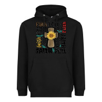 Black faith cross Heavyweight Hoodie - MaliasSmallBusiness