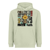 Matcha faith cross Heavyweight Hoodie - MaliasSmallBusiness