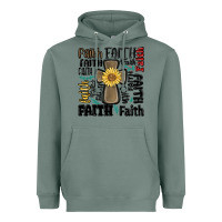 Sage faith cross Heavyweight Hoodie - MaliasSmallBusiness