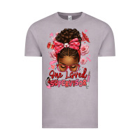Vintage Zinc one loved supervisor afro messy bun Vintage Tee - texasbilliewilder