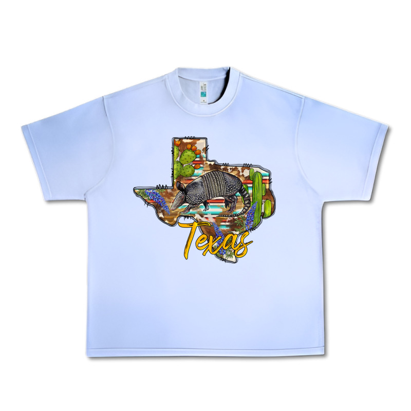 Texas Map Armadillo Urban Heavy Tee by BarkalooDesign | Teevron