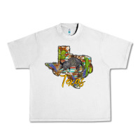 Lunar Rock texas map armadillo Urban Heavy Tee - BarkalooDesign
