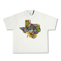 Pistachio texas map armadillo Urban Heavy Tee - BarkalooDesign