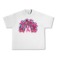 Lunar Rock Breast Cancer Rainbow Urban Heavy Tee - texasbilliewilder