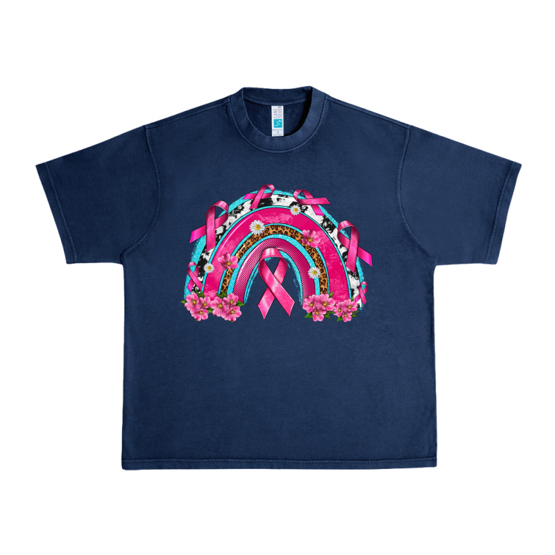 Breast Cancer Rainbow Urban Heavy Tee by texasbilliewilder | Teevron
