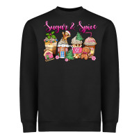 Black sugar and spice pink gingerbread coffee cups Heavyweight Sweatshirt - Zillion Design Studio