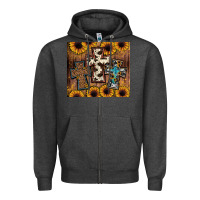 Charcoal Heather cross tumbler Zipper Hoodie - JahusDesignShop