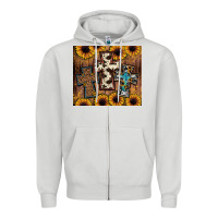 Dove Grey cross tumbler Zipper Hoodie - JahusDesignShop
