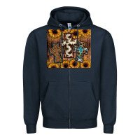 Navy cross tumbler Zipper Hoodie - JahusDesignShop