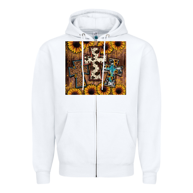 Cross Tumbler Zipper Hoodie by JahusDesignShop | Teevron