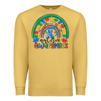 Antique Gold autism awareness rainbow Premium Sweatshirt - MaliasSmallBusiness