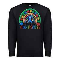 Black autism awareness rainbow Premium Sweatshirt - MaliasSmallBusiness