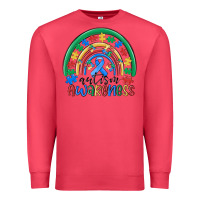Cardinal autism awareness rainbow Premium Sweatshirt - MaliasSmallBusiness