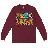 Burgundy 2024 pre k graduate Long Sleeve Tee - AdoDesignShop