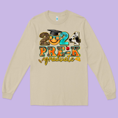 2024 Pre K Graduate Long Sleeve Tee Designed By Adodesignshop